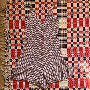 90s Floral Romper Vintage